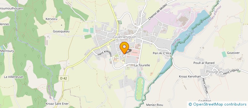 localisation de l'entreprise SA ARGOAT PLASTIQUES à GUERLESQUIN