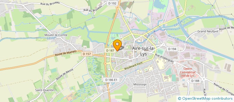 localisation de l'entreprise SA ART NORD INDUSTRIE GRAPHIQUE à AIRE-SUR-LA-LYS