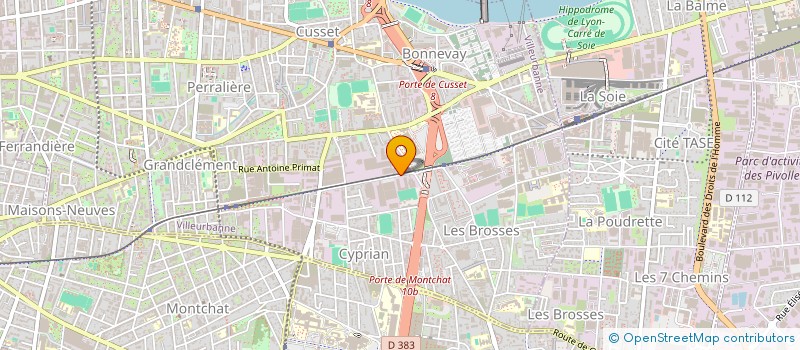 localisation de l'entreprise SA ASD ETANCHEITE à VILLEURBANNE