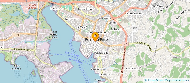 localisation de l'entreprise SA AUBE CARAIBE PRESTIGE à POINTE A PITRE