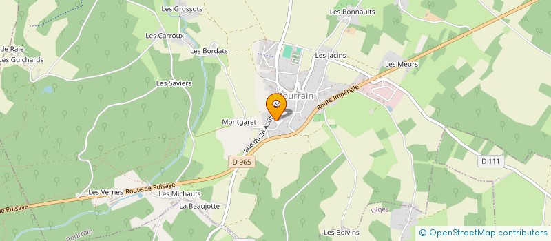 localisation de l'entreprise SA AULARD à POURRAIN