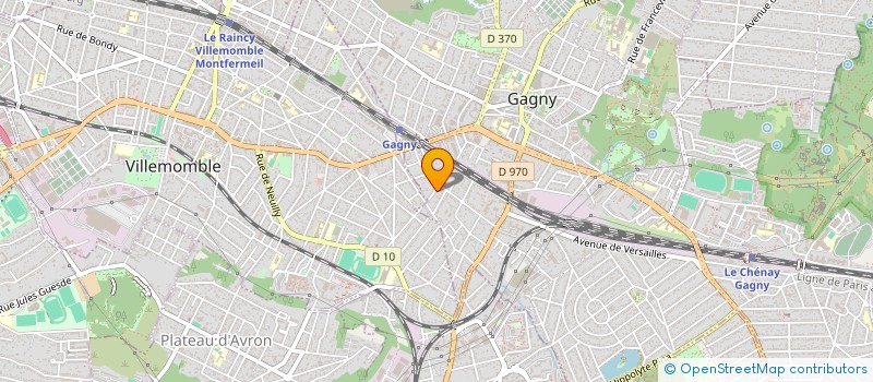 localisation de l'entreprise SA AUTO  GAGNY