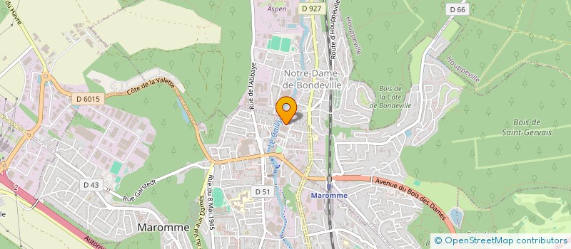 localisation de l'entreprise SA AUTO NORMANDIE  MAROMME