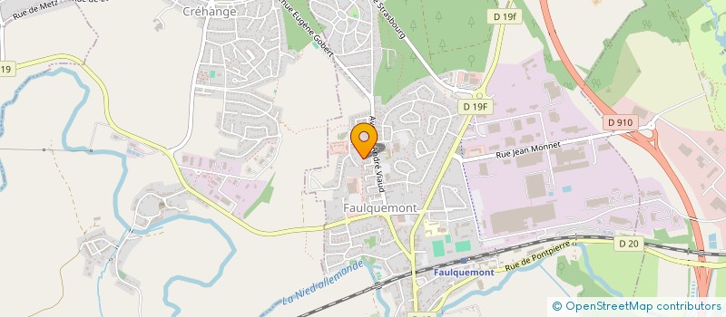 localisation de l'entreprise SA AUTOMOBILE  FAULQUEMONT