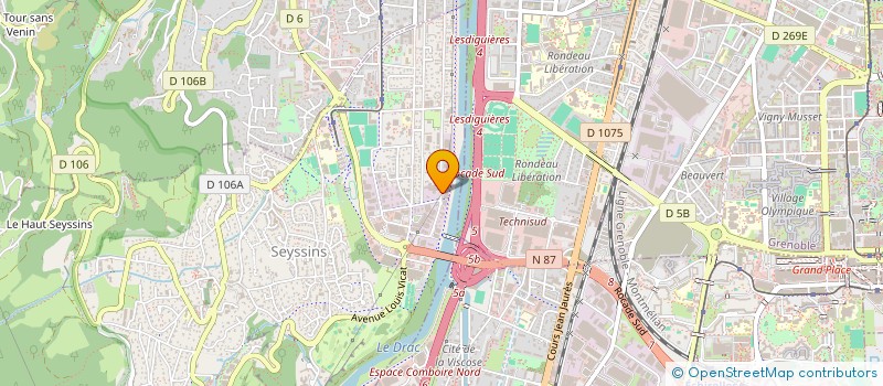 localisation de l'entreprise SA AVDM  SEYSSINS