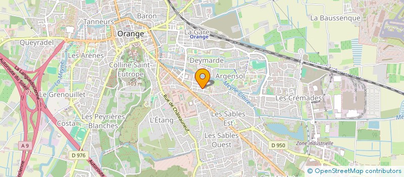 localisation de l'entreprise SA BA  ORANGE