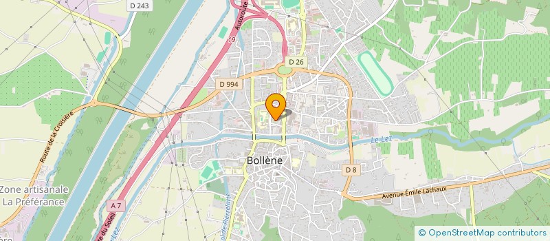 localisation de l'entreprise SA BALAT SERGE  BOLLENE