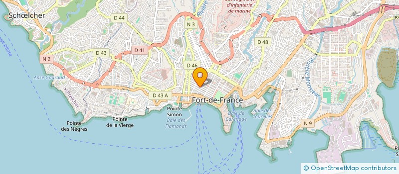 localisation de l'entreprise SA BATA OUTRE MER à FORT-DE-FRANCE