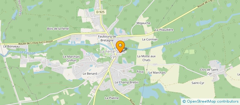 localisation de l'entreprise SA BAUCHERY ET FILS à CROUY-SUR-COSSON