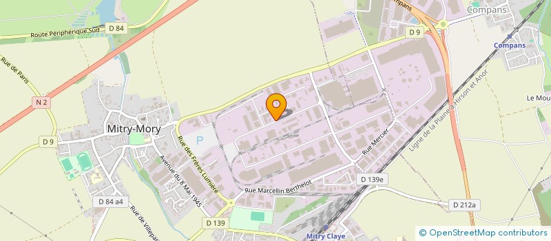 localisation de l'entreprise SA BAUDOUIN ET CIE à MITRY-MORY
