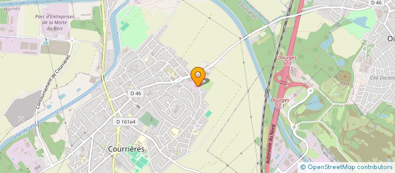 localisation de l'entreprise SA BAUDUIN ET FILS à COURRIERES