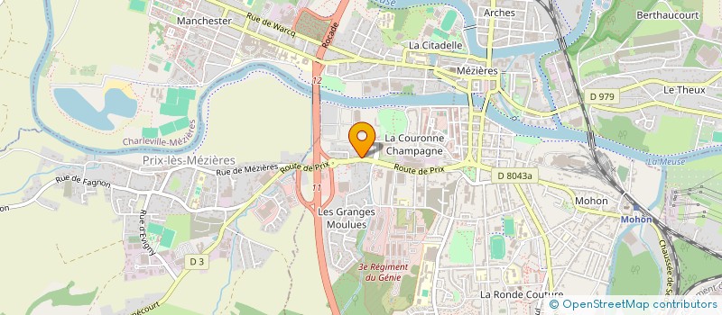 localisation de l'entreprise SA BEAURIN  CHARLEVILLE-MEZIERES