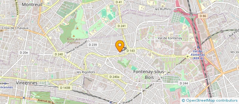 localisation de l'entreprise SA BELLEVILLE à FONTENAY-SOUS-BOIS