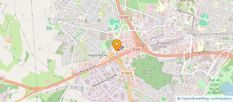 localisation de l'entreprise SA BELLIARD BLANCHARD à BEAUCOUZE