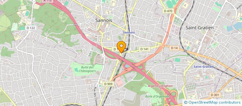 localisation de l'entreprise SA BERGER  SANNOIS