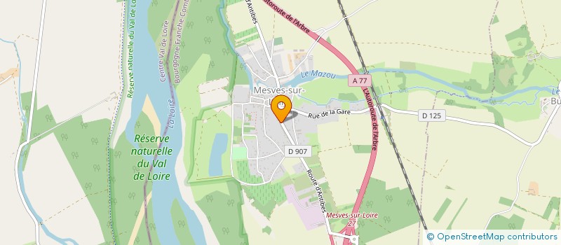 localisation de l'entreprise SA BFCLA à MESVES-SUR-LOIRE