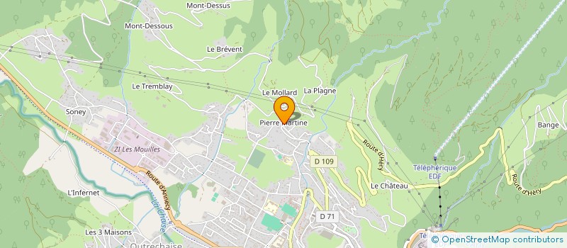 localisation de l'entreprise SA BIANCO PRODUITS PETROLIERS à UGINE