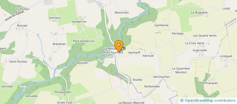 localisation de l'entreprise SA BISCUITERIE DE L'AER  SAINT-TUGDUAL