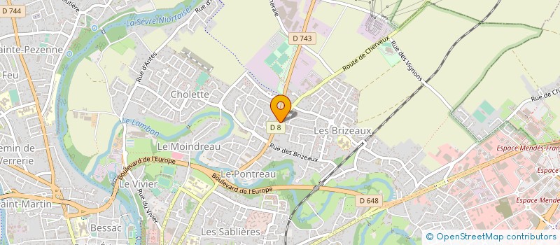 localisation de l'entreprise SA BLAISE à NIORT