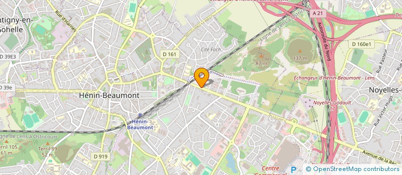 localisation de l'entreprise SA BLONDEL PLASTIQUE à HENIN-BEAUMONT