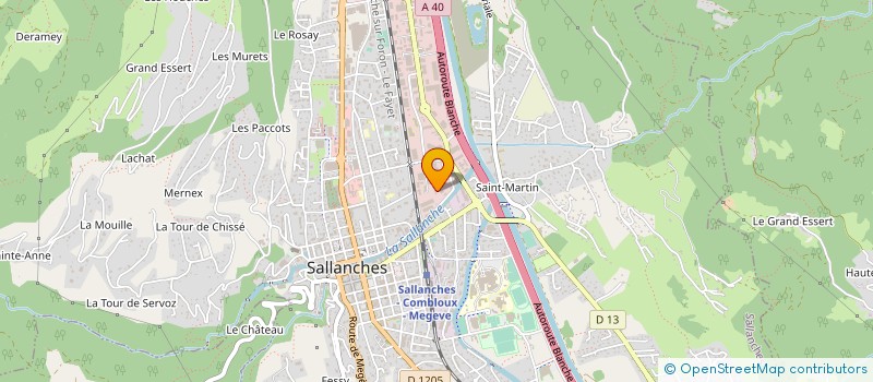 localisation de l'entreprise SA BLONDET ALCIDE à SALLANCHES
