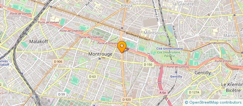 localisation de l'entreprise SA BOBIN à MONTROUGE
