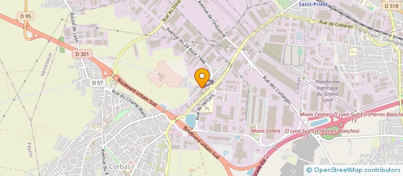 localisation de l'entreprise SA BOCAMA à CORBAS