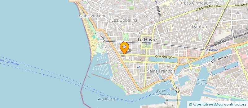 localisation de l'entreprise SA BOIDIN ET CIE  LE HAVRE
