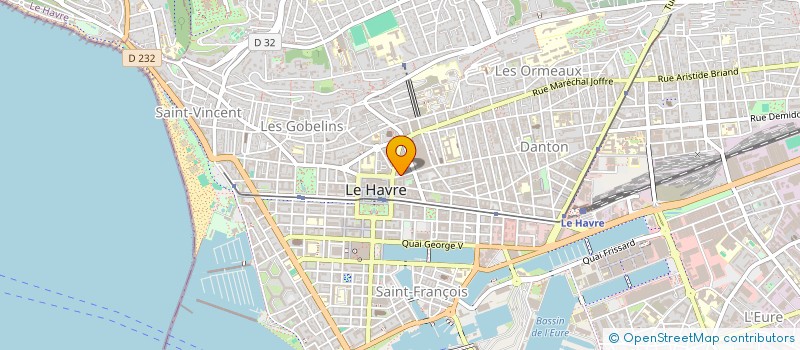 localisation de l'entreprise SA BONNEFOI à LE HAVRE