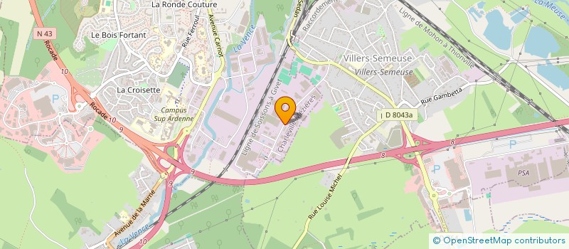 localisation de l'entreprise SA BORSU SOTRADEL à CHARLEVILLE-MEZIERES
