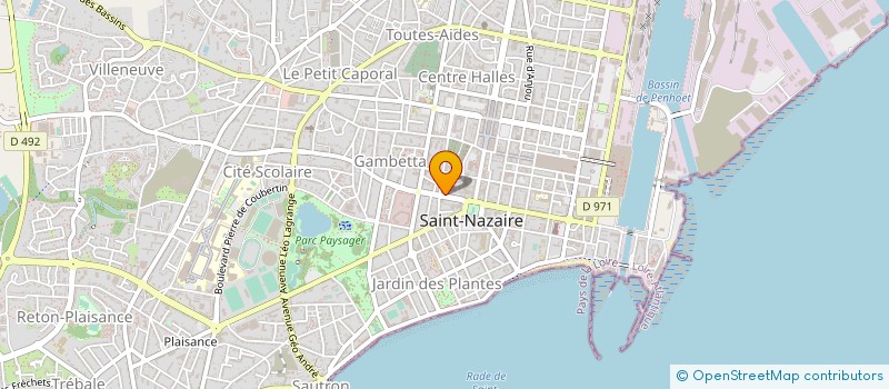 localisation de l'entreprise SA BOUEDO à SAINT-NAZAIRE