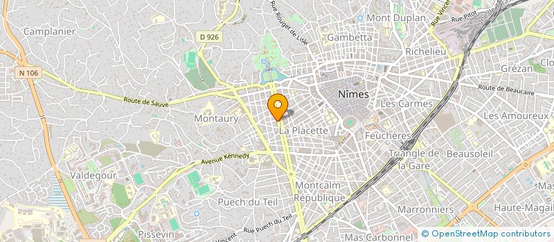 localisation de l'entreprise SA BOULANGERIE DE L EUROPE  NIMES