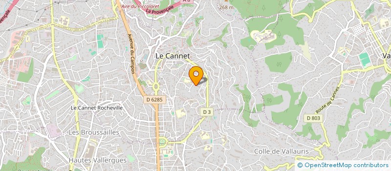 localisation de l'entreprise SA BOULAY  LE CANNET