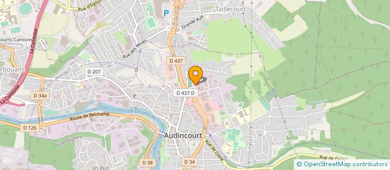 localisation de l'entreprise SA BOVIANDES à AUDINCOURT