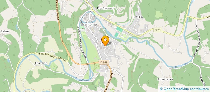 localisation de l'entreprise SA BRANDIS à BRANTOME EN PERIGORD