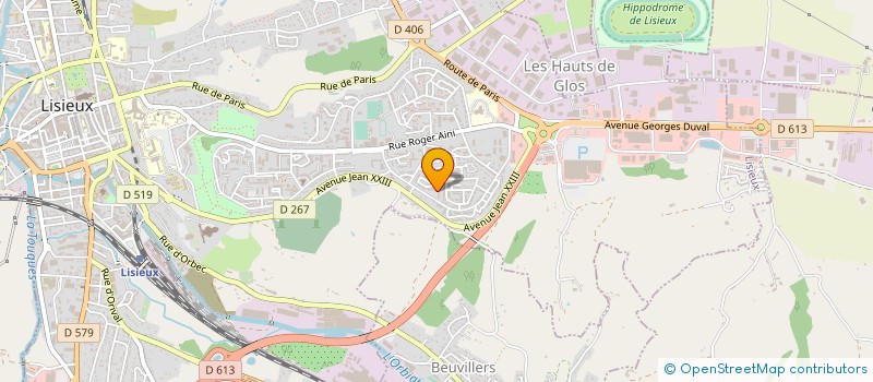 localisation de l'entreprise SA BRICOLEX A Z CONSEIL à LISIEUX