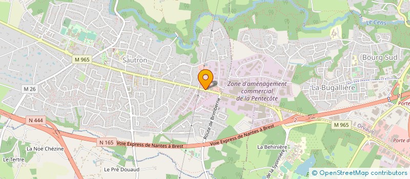 localisation de l'entreprise SA BRODIS à SAUTRON