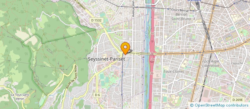 localisation de l'entreprise SA CABINET FINOT  SEYSSINET-PARISET