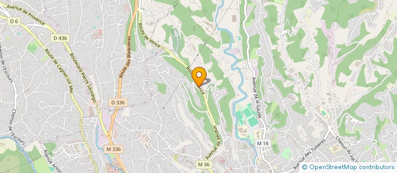 localisation de l'entreprise SA CAGNES BATIMENT à CAGNES-SUR-MER
