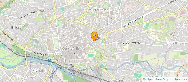 localisation de l'entreprise SA CALMA à PAU