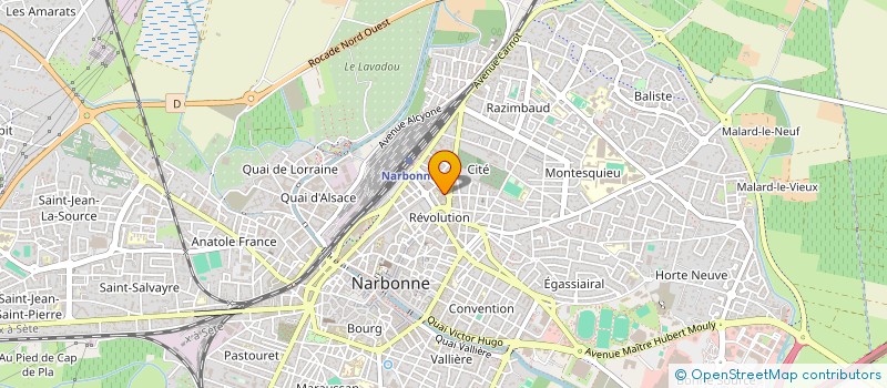 localisation de l'entreprise SA CARRELAGES ET REVETEMENTS DU MIDI à NARBONNE