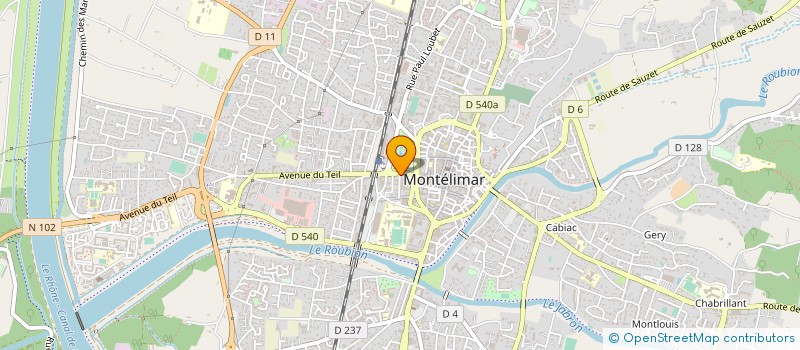 localisation de l'entreprise SA CARS ET TRANSPORTS TESTE ET CIE à MONTELIMAR