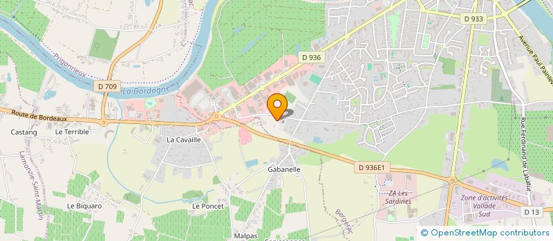 localisation de l'entreprise SA CAZES à BERGERAC