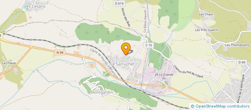 localisation de l'entreprise SA CEAS MATERIAUX à LA BATIE-NEUVE