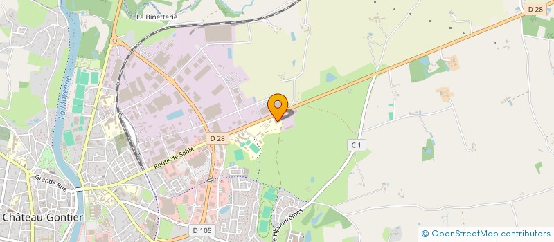 localisation de l'entreprise SA CENTRAL-MAT à CHATEAU-GONTIER-SUR-MAYENNE