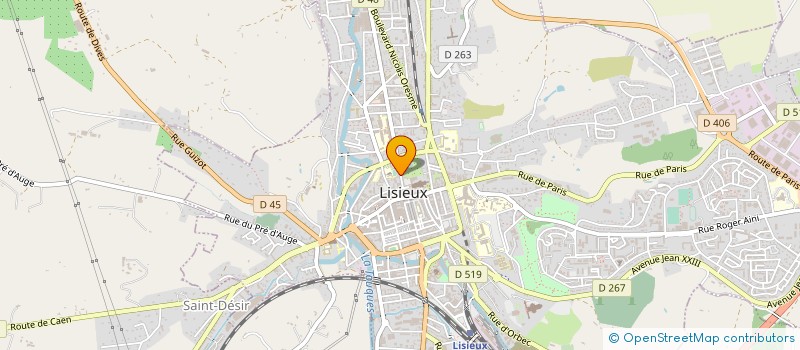 localisation de l'entreprise SA CENTRE AUTO DE L'ESPERANCE  LISIEUX