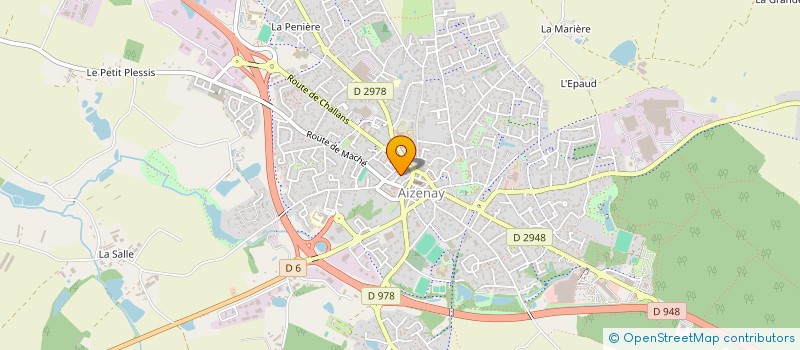 localisation de l'entreprise SA CHAMOULAUD - LE PETITGARS à AIZENAY
