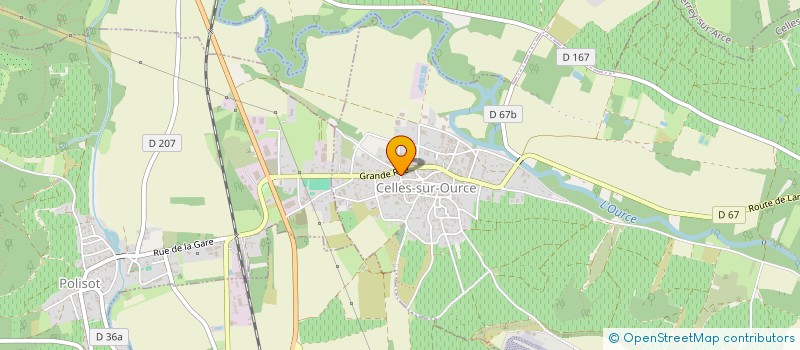 localisation de l'entreprise SA CHAMPAGNE LEGRAND ERIC à CELLES-SUR-OURCE