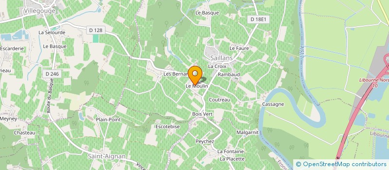 localisation de l'entreprise SA CHAMPIGNONNIERES DE VILLEGOUGE  VILLEGOUGE