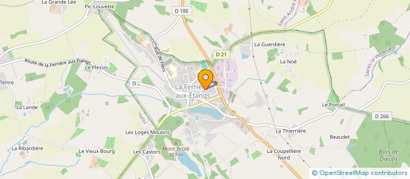 localisation de l'entreprise SA CHANU COSTA MATOS à LA FERRIERE-AUX-ETANGS
